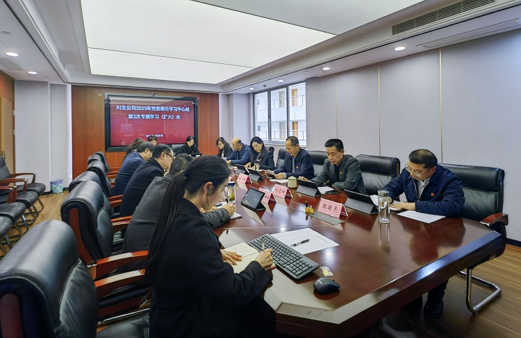 川高公司黨委副書記、董事趙夢婕赴川北公司列席旁聽2025年黨委理論學(xué)習(xí)中心組第2次專題學(xué)習(xí)（擴大）會議（小.jpg